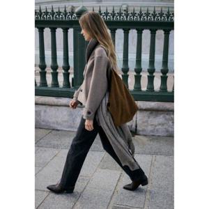 자라 ZARA 코듀로이 쇼퍼백 - 브라운 6186610700 324408