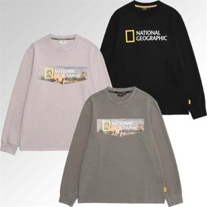 내셔널지오그래픽 MW N223UTS020 피너스 빅 로고 라운드넥 긴팔 티셔츠 (공용) 331926
