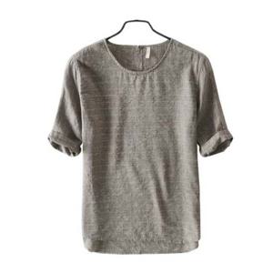 JJM-NS177 린넨여자라운드반팔티셔츠