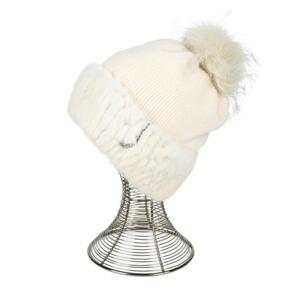 아바쿠스골프 여성 니트 비니 밍크 방울 모자 AS41CPL0102