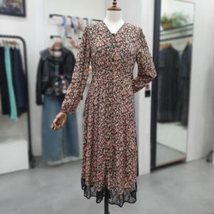 [써스데이아일랜드]레이스 믹스 패턴 풀오픈 원피스 T252MOP140W