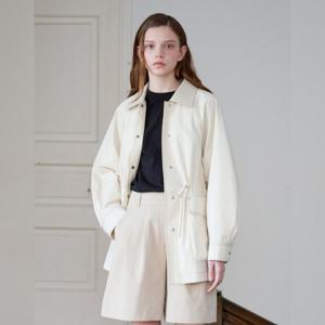 [올리브데올리브]카라 배색 라그랑 사파리형 점퍼 OW5SM202