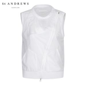 [세인트앤드류스] 여성 훌 바이어스 지퍼 베스트 점퍼 821C2JV271_WH