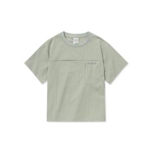 디스커버리 DISCOVERY EXPEDITION 프레시벤트 우븐 여성 포켓 반팔티셔츠 (NKHAKI) DWRS9N053-KAN 334181