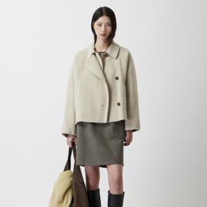 [주크] 라마 블렌디드 숏 코트 Z254MSG501