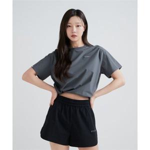 디스커버리 DISCOVERY EXPEDITION 우먼스 프레시벤트 폴튼 크롭 우븐 반팔티셔츠 (DGREY) DWRS93043-GRD 332638