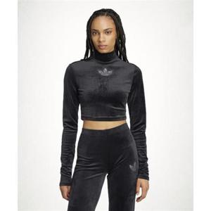 아디다스 ADIDAS 라인스톤 벨벳 긴팔 크롭탑- 블랙 IW5674 1533545