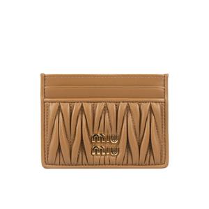 [로로모다] 미우미우 마테라쎄 나파 가죽 여성 카드지갑 / 5MC076-AFPP-F098L