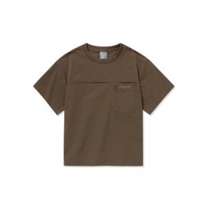 디스커버리 DISCOVERY EXPEDITION 프레시벤트 우븐 여성 포켓 반팔티셔츠 (DBROWN) DWRS9N053-BRD 334909