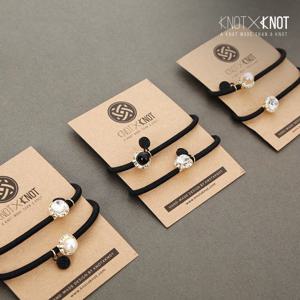 [KNOTXKNOT] 진주& 큐빅 포인트 2종 세트 헤어밴드