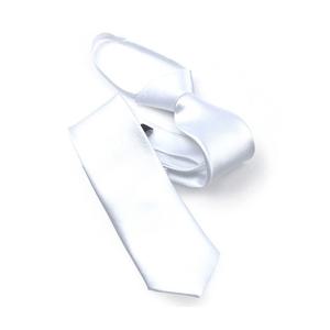 지퍼]5.5cm 화이트 하얀색 스키니 자동 지퍼넥타이_GA5002