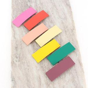 [아랑로랑] 무광사각 똑딱핀 헤어핀