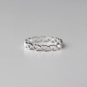[폭스타일] [Silver925] Matt heart ring