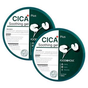 (1+ 1)푸드어홀릭 시카 수딩젤 300ml /병풀추출물 함유 쿨링 진정 수딩겔 크림