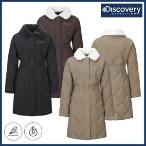 [백화점]디스커버리 25FW 겨울 신상 여성 세미오버핏 멜로즈 튜브 퀼팅 다운 에코퍼 카라넥 경량 롱패딩 점퍼/자켓/보온/기능성 DXMIA DWDJ9I056