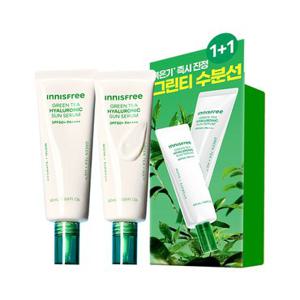 이니스프리 그린티 히알루론산 수분 선세럼 2입 기획 세트 (50mL+50mL)