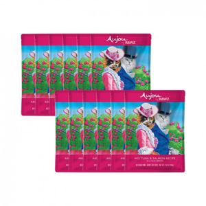 [12개세트] 오쥬 바이 로우즈 참치&연어 파우치 69g 고양이 사료 고양이 사료