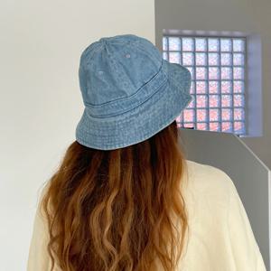 청 벙거지 여성 코튼 챙 모자 벙거지 버킷햇