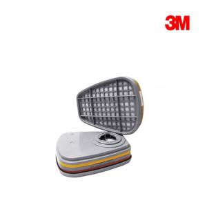 3M 6003K 방독 정화통 (2개) 유기증기 및 산성가스용