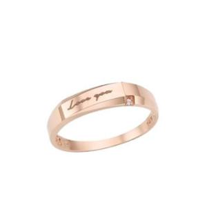 [로이드] 로이드 스톤 플랫 각인 14K Gold 여성 커플링 LRW19080G