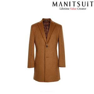 [맨잇슈트]맨잇슈트 F/W 카멜 솔리드 울혼방 누빔 체스터코트(MAED33-174)