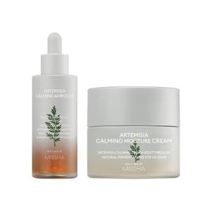 [2개구성][미샤] 개똥쑥 진정 앰플 50ml + 크림 50ml