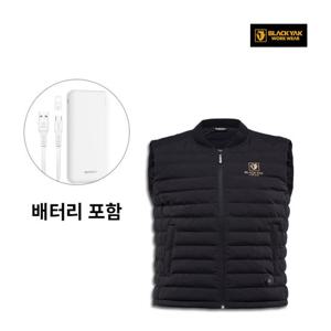 블랙야크S-발열조끼 블랙 남,녀공용동계용보온효과배터리포함