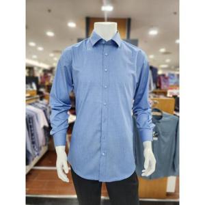 바찌 세이브존06 슬림핏 긴팔 블루 셔츠 VD1N1BS113