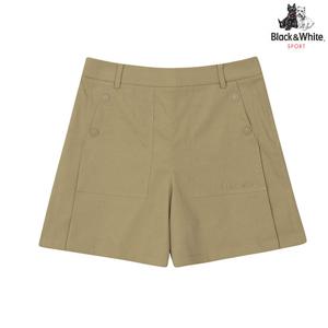 [블랙앤화이트] 여성 5부 A라인 폴리 반바지 5704LZWP_BEIGE