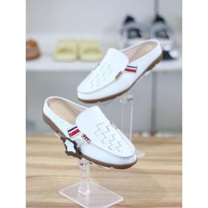 바이로쏘 세이브존06 소가죽 위빙 컴포트 러버솔 2cm 뮬 블로퍼 (BY)24S11806AF2