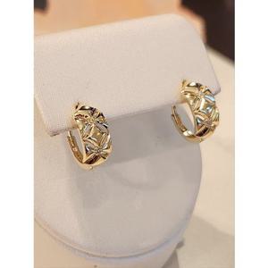 미니골드 14k 18k 클래식 패턴링귀걸이 EETM4568