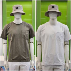 [팜스프링스]남성 솔리드 반팔 라운드 티셔츠 GS23KR81M_DG