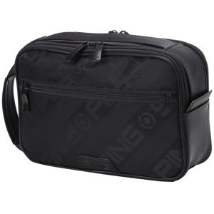 [핑골프][양말증정]남성 로고 패턴 파우치백 111D3BG201_BK