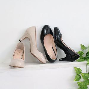 에나멜 베이직 2컬러 여성구두 펌프스힐 7cm 215-220