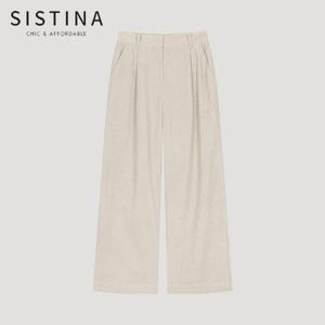[SISTINA] 인기 코듀로이 원턱 와이드 팬츠_AWWSLO41880_LB