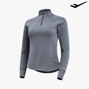 [프로스펙스]여성 가을 겨울 기모 긴팔티셔츠 하프집업 반집업 기능성 런닝 티셔츠 PR3WF24W512