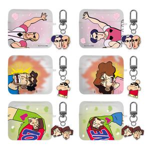 짱구 커플 에어팟 3세대 스퀘어 반투명케이스+아크릴 키링