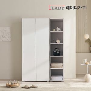 레이디가구 빈트 수납 시스템 터치 옷장 장롱 1200 B세트