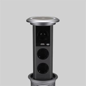 가구 매입콘센트 BIP-100WBT 다크그레이 팝업 원통형