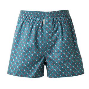 2color 95-110 면70수 주자 귀여운 루돌프나염 남성 트렁크팬티WMP5406