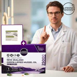 [연말특가] 라이프스팬 초록입홍합오일 25000 90정+비누