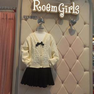 로엠걸즈 DP01 가디건 스커트 스웨터세트 RGSM2519P