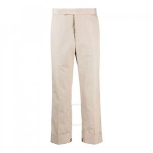 톰 브라운 남성용 베이지 타자기 천 클래식 백스트랩 트라우저 MTC214A-04502-250