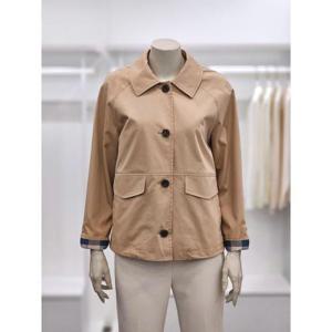 프렐린 세이브존02 포켓포이트숏트렌치코트 ROT251050