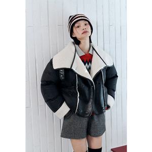 [LAP] 랩 (덕) 무스탕 믹스 다운 점퍼 (AQ4PDS64)