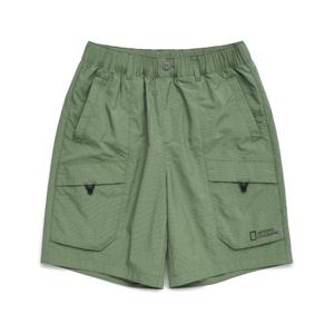내셔널지오그래픽 키즈 K242UHP220 5부 립스탑 반바지 ASHGREEN