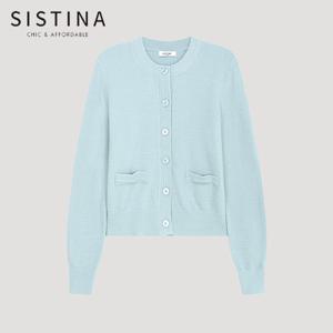 [SISTINA] 인기 라운드넥 버튼 가디건_ASKCDP11010_LL