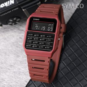 카시오 CA-53WF-4B 데이터 뱅크 레트로 디지털 계산기 남자 우레