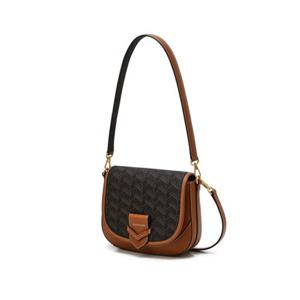 [질스튜어트ACC] JABA5E461  [로젤라칠링] 브라운 로젤라칠링 패턴 새들백 S