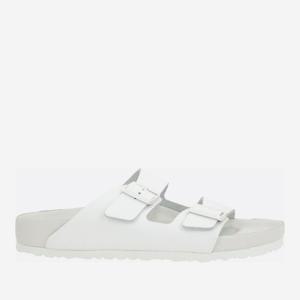 버켄스탁 화이트 그레인드 가죽 플랫 샌들 1022421 WHITE